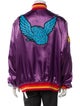 Gallery Dept. MVP Satin Varsity Graphic Print Bomber Jacket