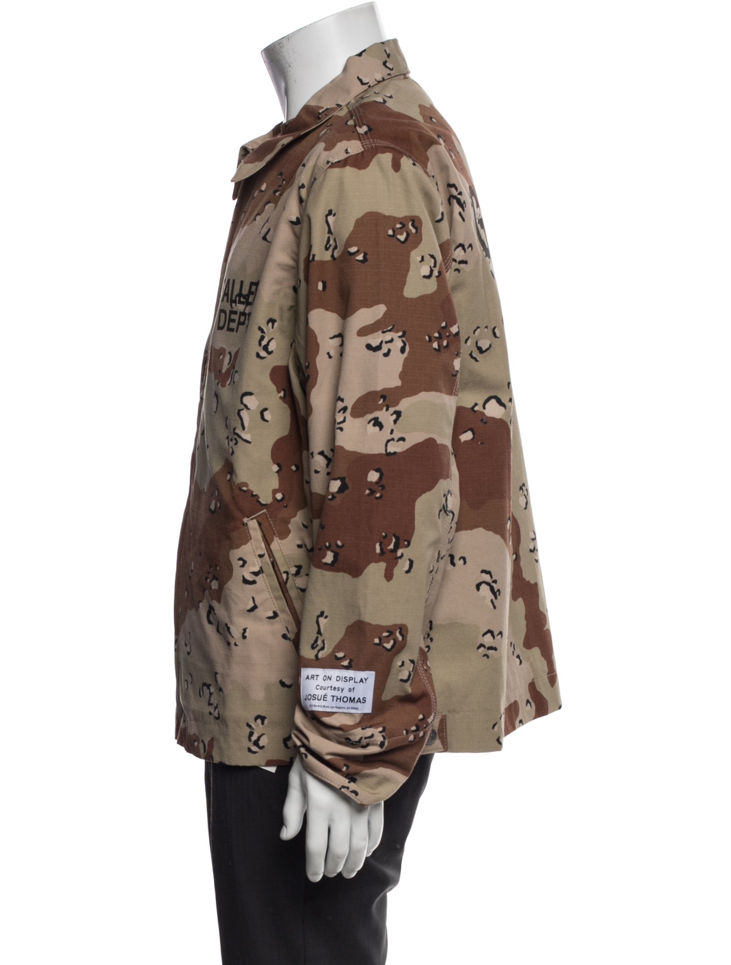 Gallery Dept. Camo Logo Camouflage Print Denim Jacket