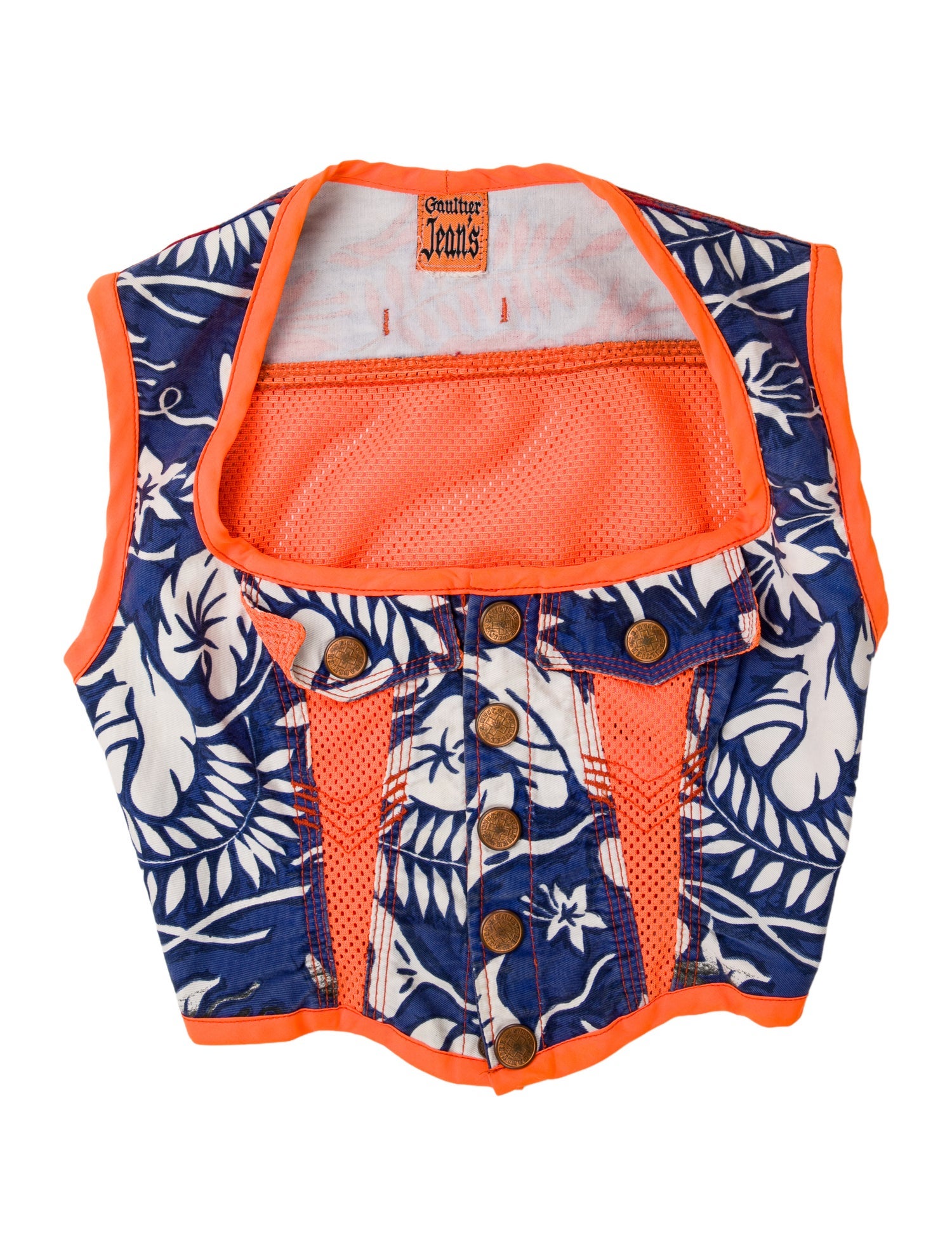 Gaultier Jeans Vintage 1990's Crop Top