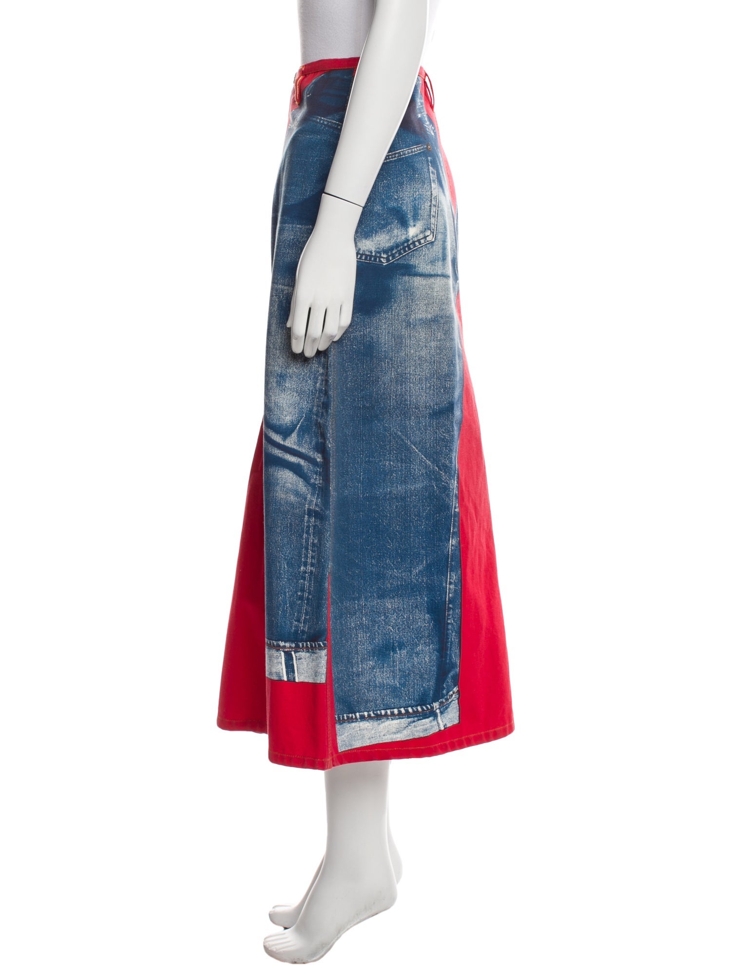 Gaultier Jeans Vintage Midi Length Skirt