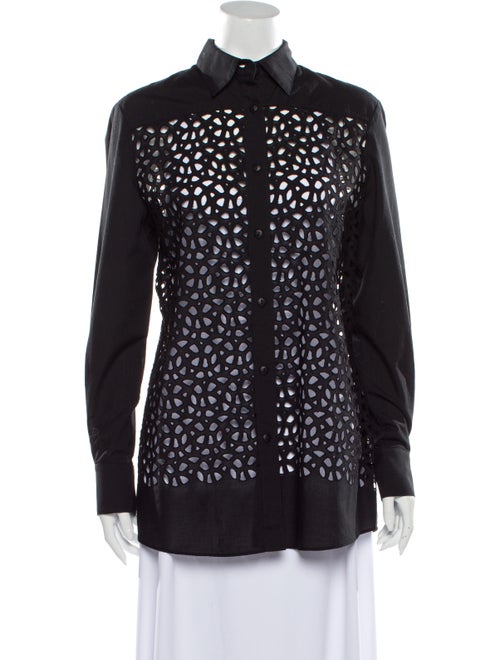 Gottex Eyelet Trim Cover-Up Black