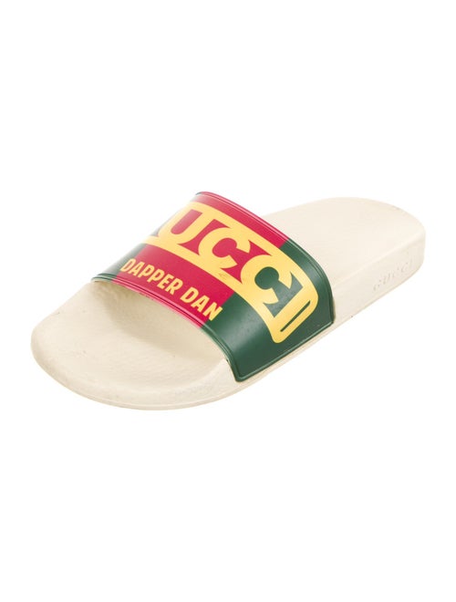 Gucci X Dapper Dan Rubber Printed Slides