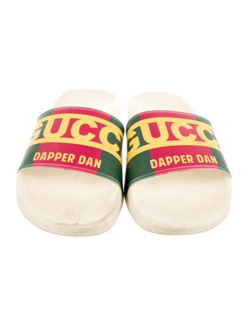 Gucci X Dapper Dan Rubber Printed Slides