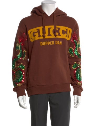 Gucci X Dapper Dan Sweatshirts & Hoodies Graphic Print Crew Neck Hoodie S