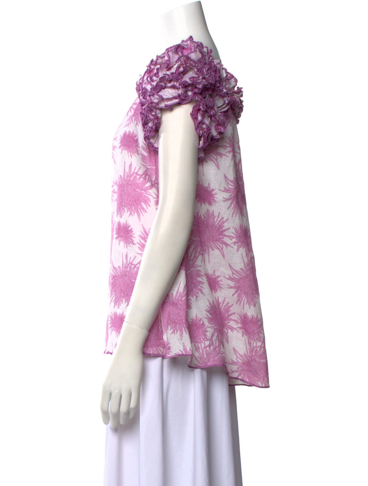 Gül Hürgel Linen Floral Print Blouse