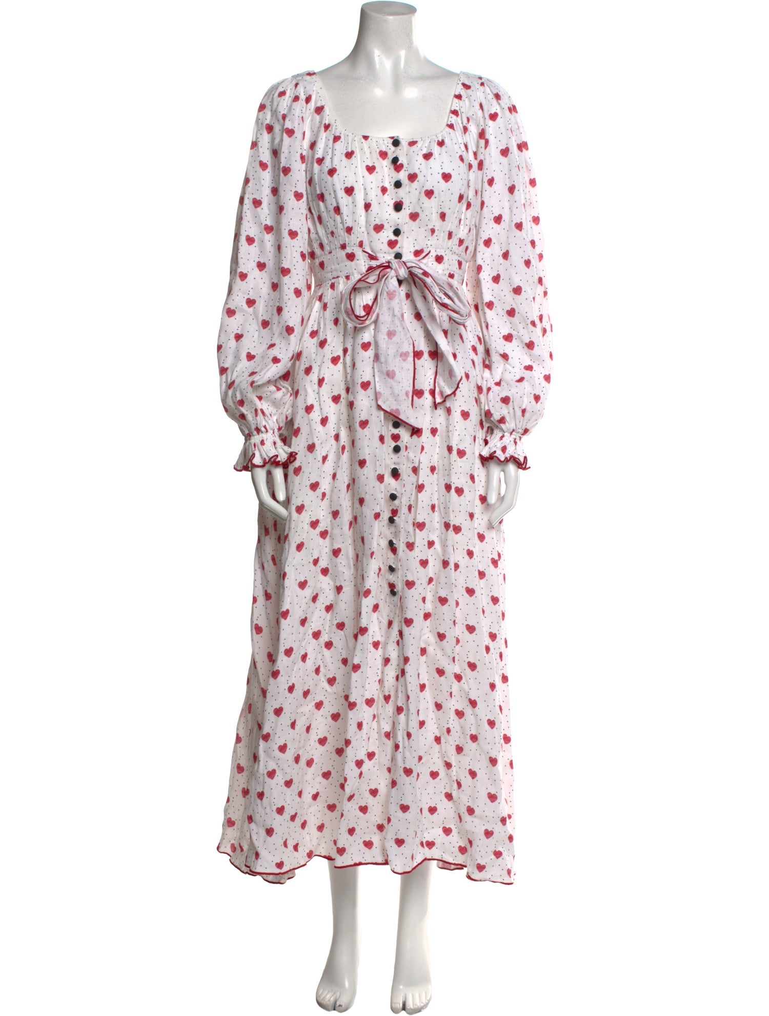 Gül Hürgel Polka Dot Print Long Dress