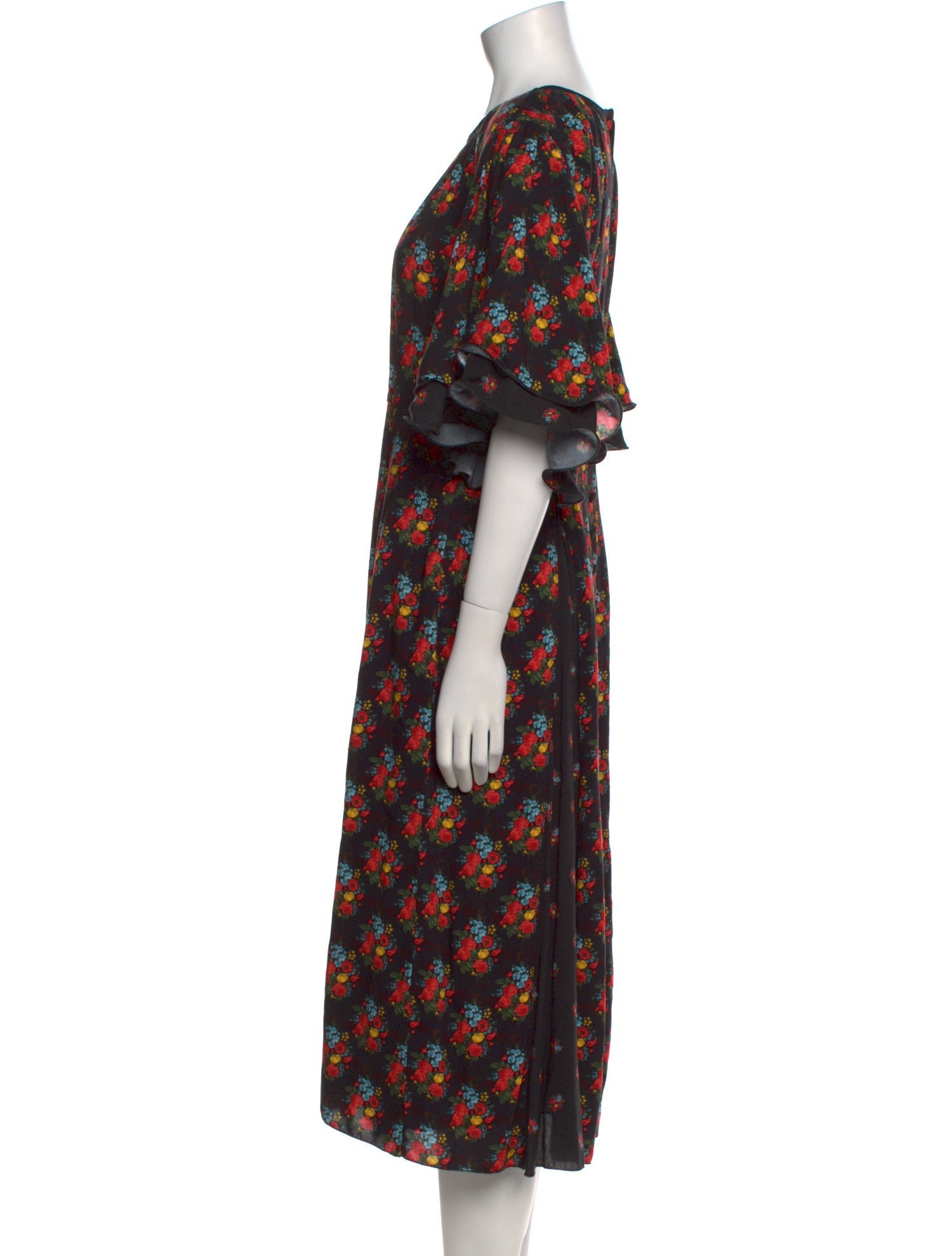 Gül Hürgel Floral Print Midi Length Dress
