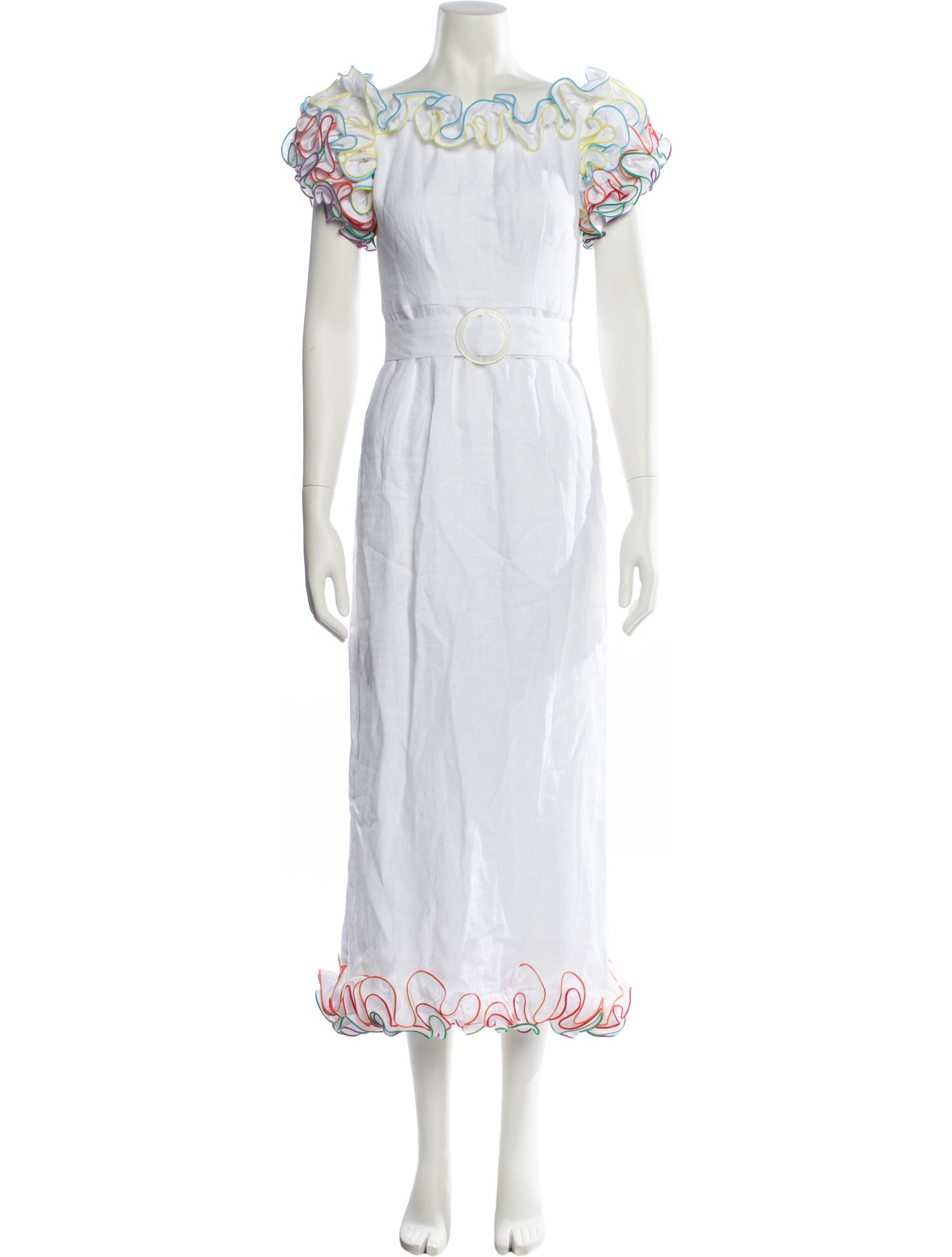 Gül Hürgel Colorblock Pattern Long Dress