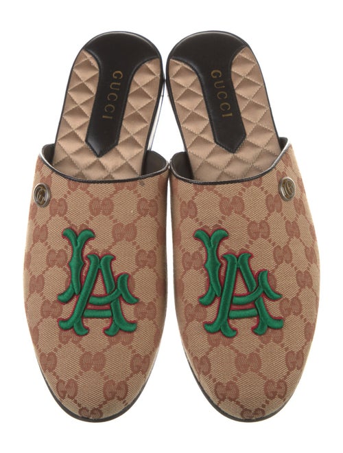 Gucci x MLB Canvas Printed Mules