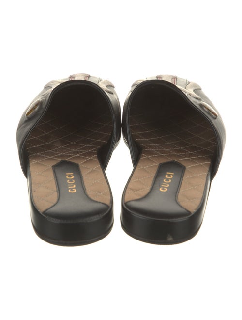 Gucci x MLB Web Accent Leather Mules