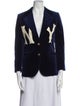 Gucci x MLB NY Yankees Velvet Velvet Blazer
