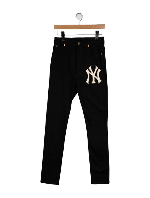 Gucci x MLB High-Rise Straight Leg Jeans