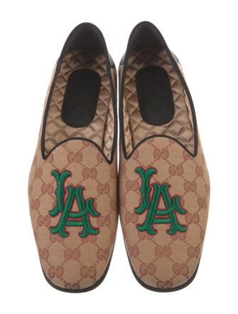 Gucci x MLB Canvas Printed Loafers