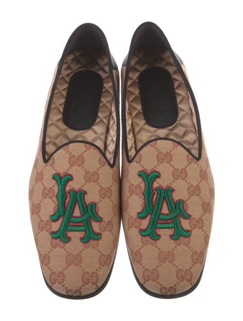 Gucci x MLB Canvas Printed Loafers
