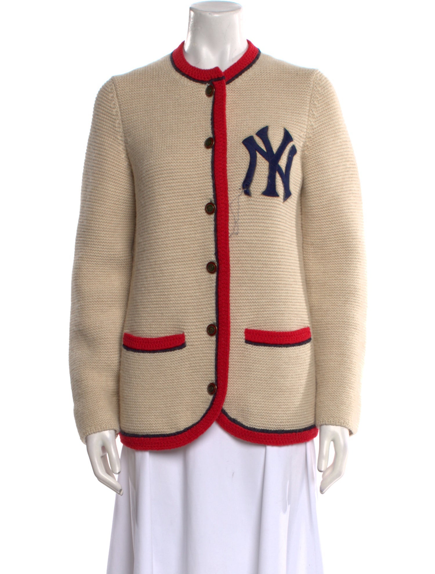 Gucci x MLB Wool Graphic Print Sweater