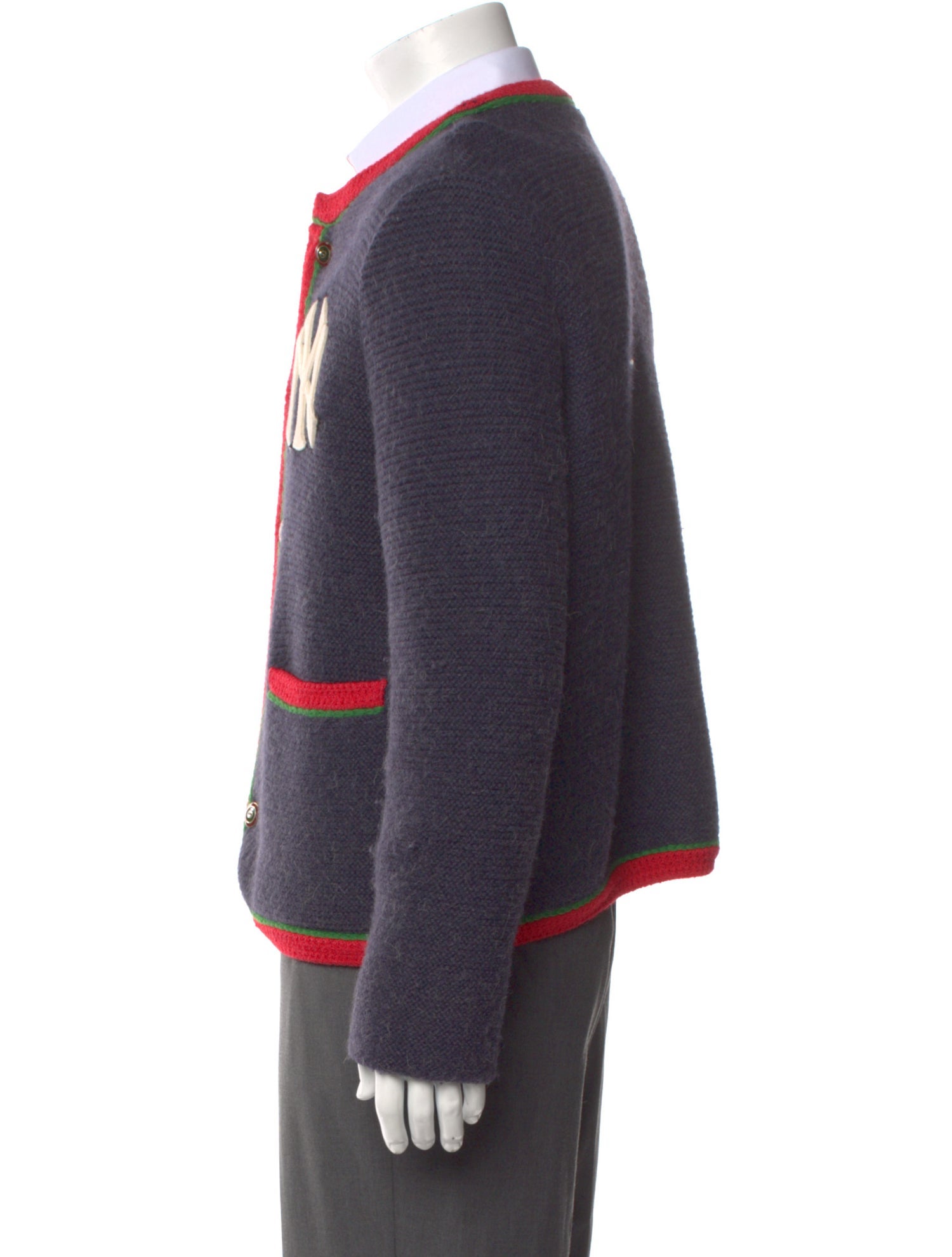 Gucci x MLB Wool Graphic Print Cardigan