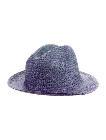 Guanabana Hats Bicolored Raffia Fedora