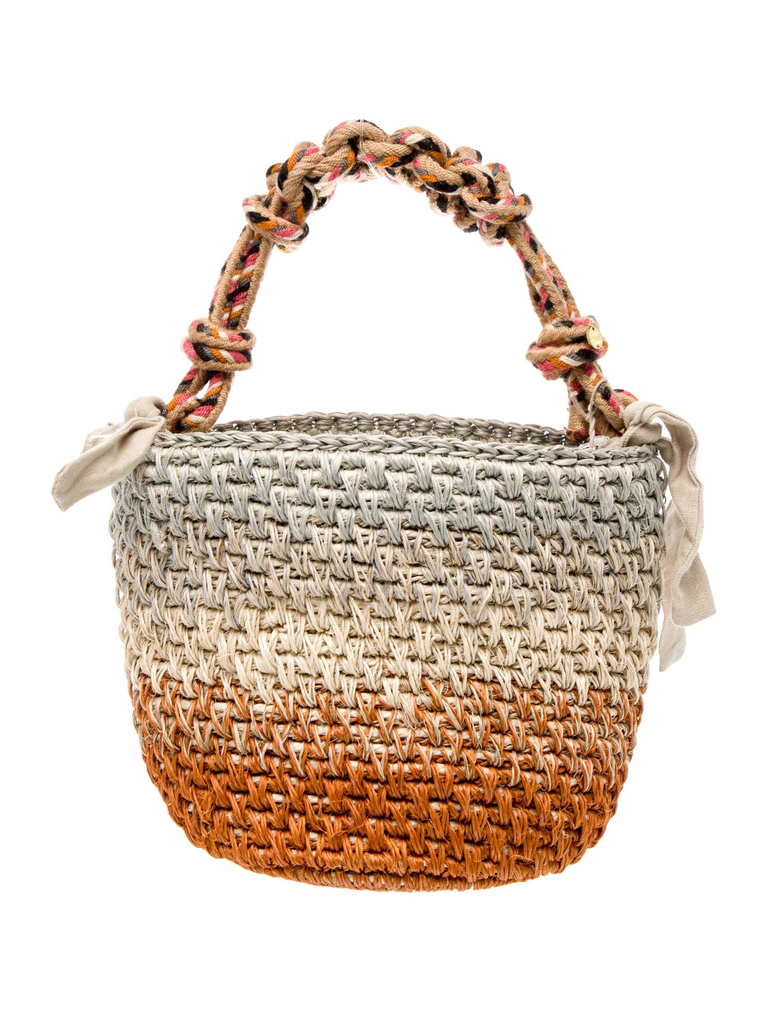 Guanabana Raffia Top Handle Bag