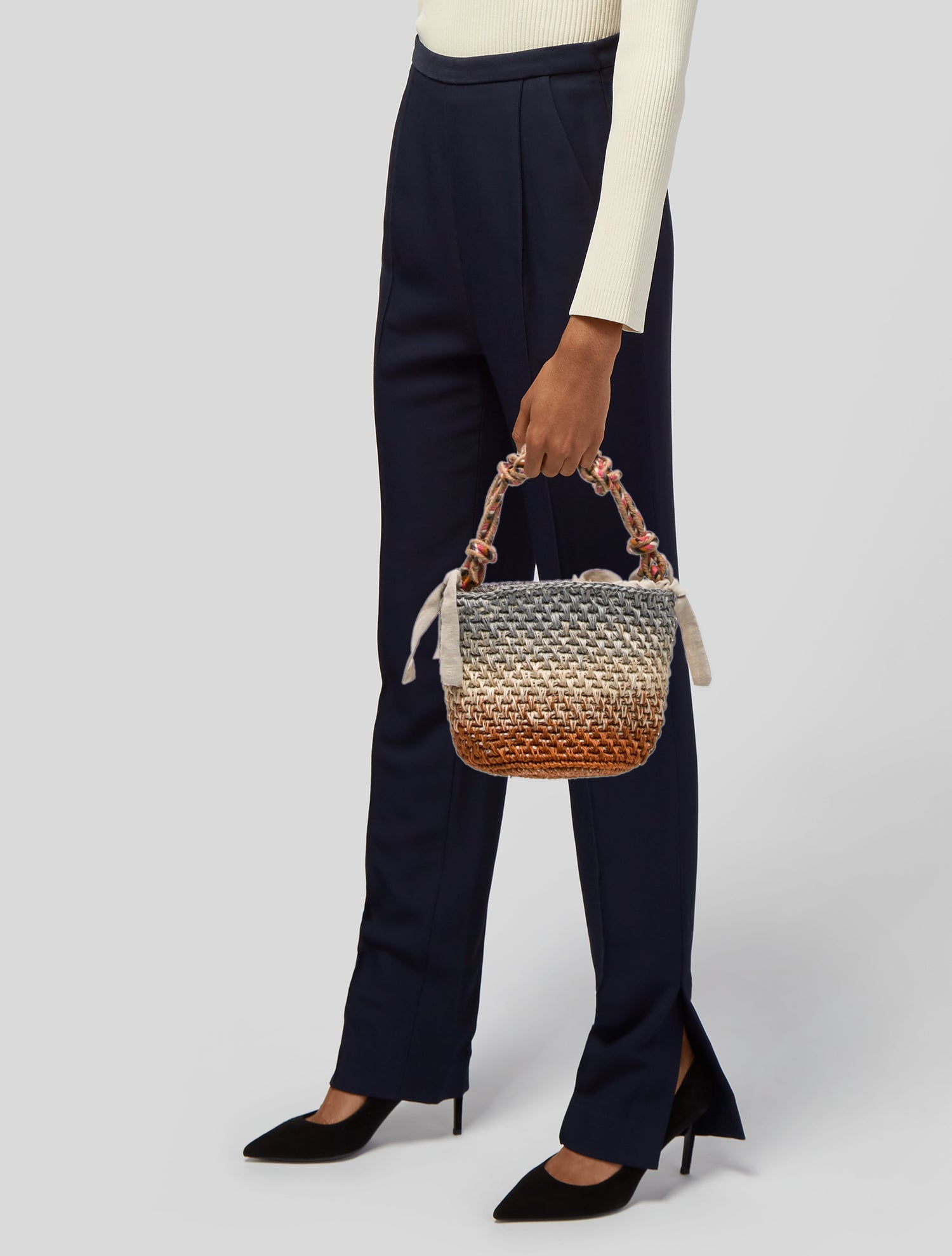 Guanabana Raffia Top Handle Bag w/ Tags