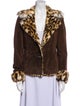 Guess Faux Fur Animal Print Jacket
