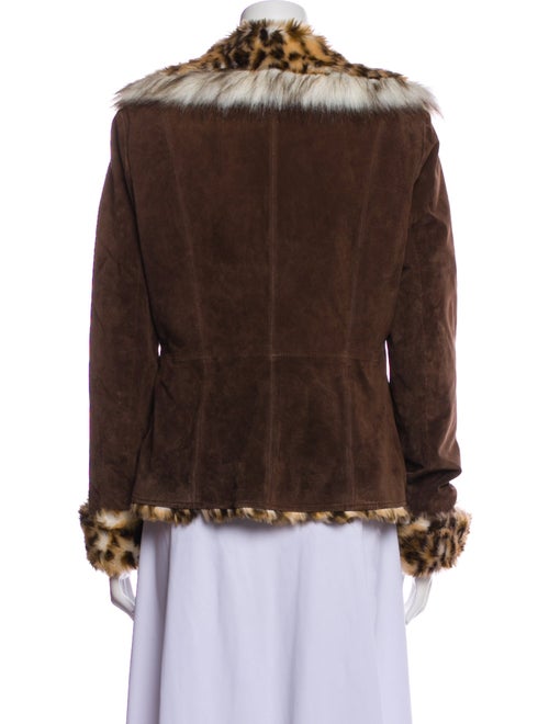 Guess Faux Fur Animal Print Jacket