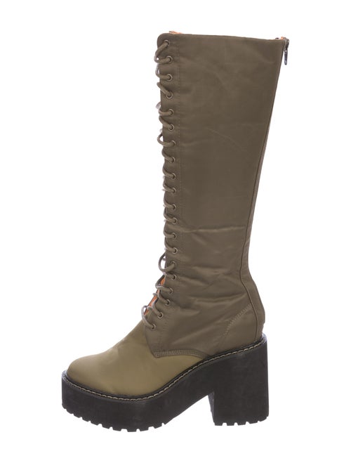 G.v.g.v. Lace-Up Knee-High Boots Olive