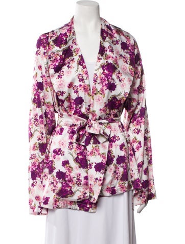 Giovanna Nicolai Jackets Floral Print Blazer XL
