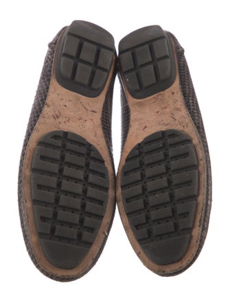 Geox Snakeskin Animal Print Moccasins