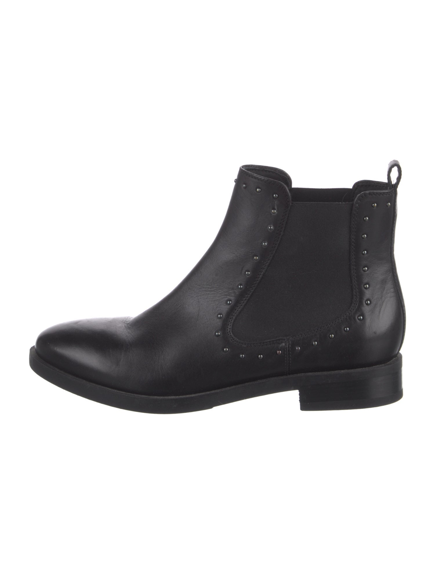 Geox Leather Studded Accents Chelsea Boots