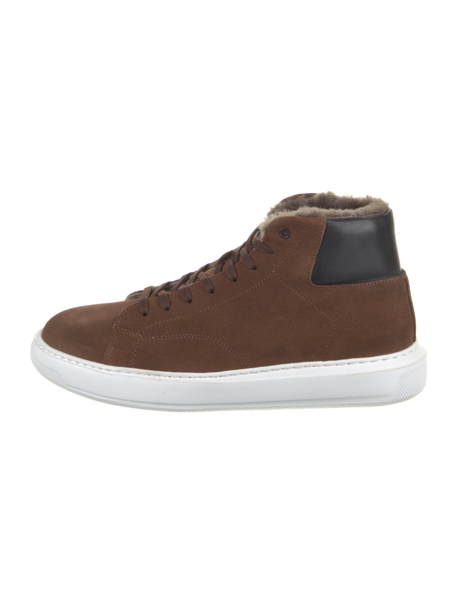 G. Brown Suede Printed Sneakers w/ Tags