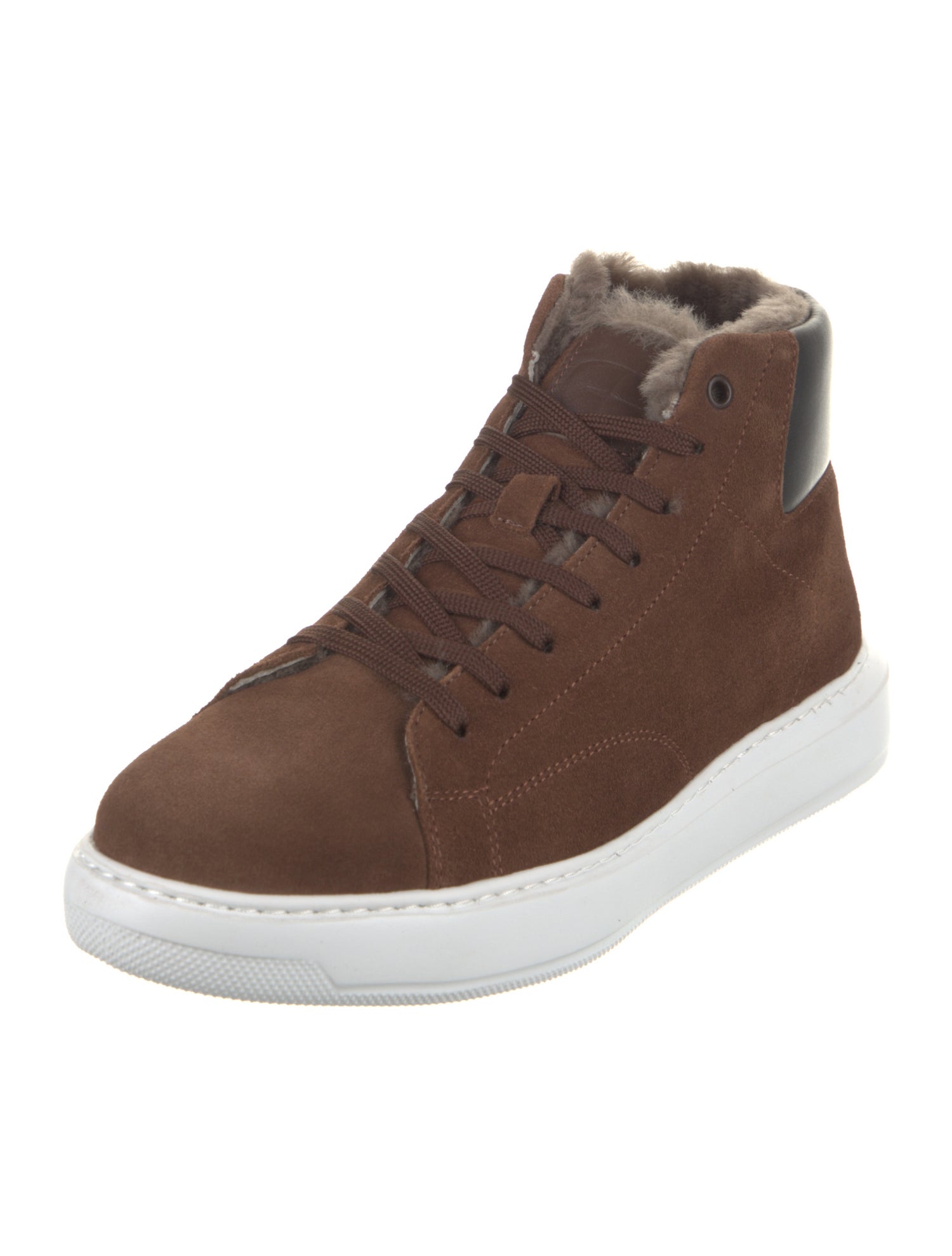 G. Brown Suede Printed Sneakers w/ Tags