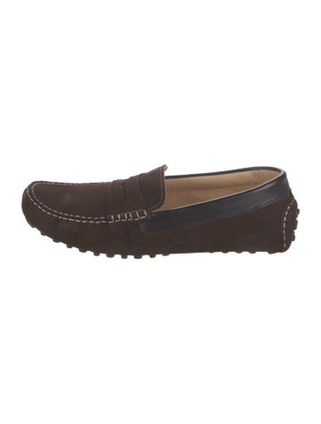 G. Brown Loafers Suede Drivers 11.5