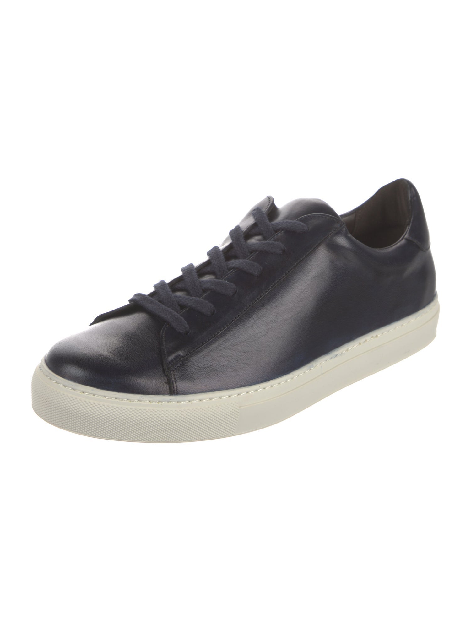 G. Brown Leather Sneakers