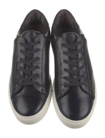 G. Brown Leather Sneakers