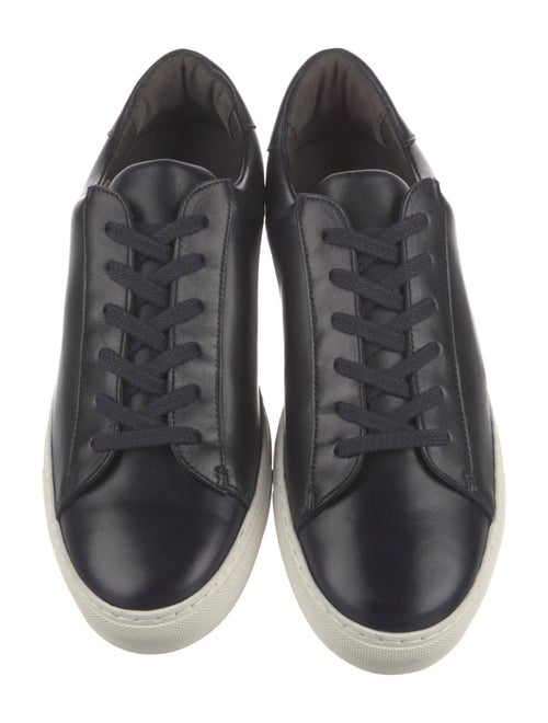 G. Brown Leather Sneakers