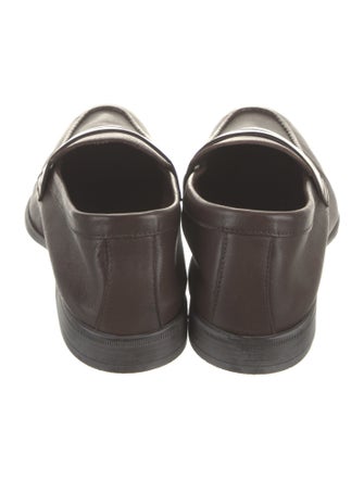 G. Brown Leather Dress Loafers