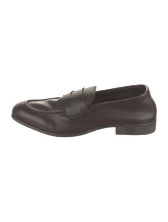 G. Brown Leather Loafers