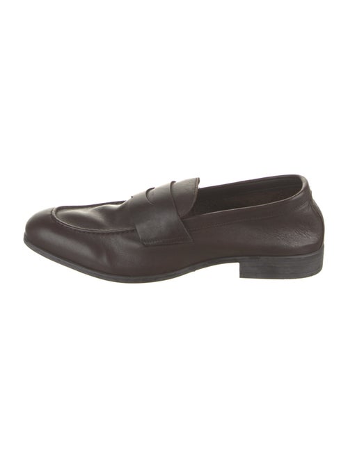 G. Brown Leather Loafers