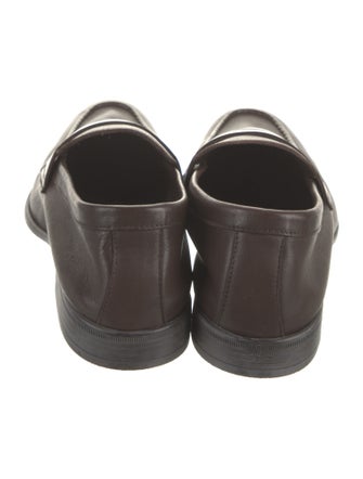 G. Brown Leather Loafers