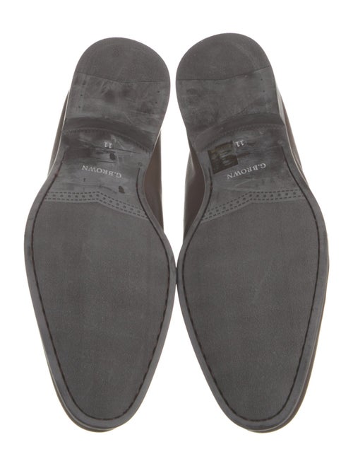 G. Brown Leather Loafers
