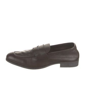 G. Brown Leather Loafers
