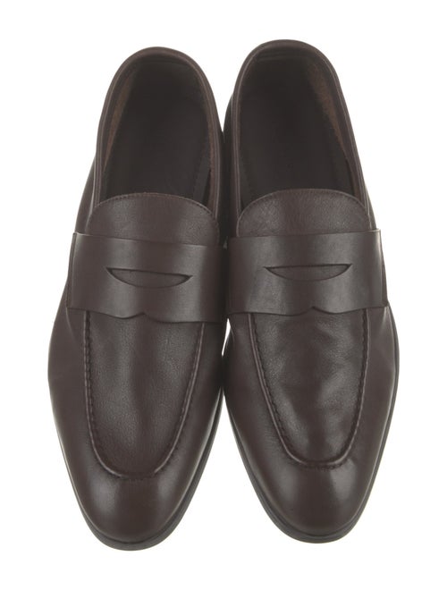 G. Brown Leather Loafers