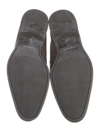 G. Brown Leather Loafers