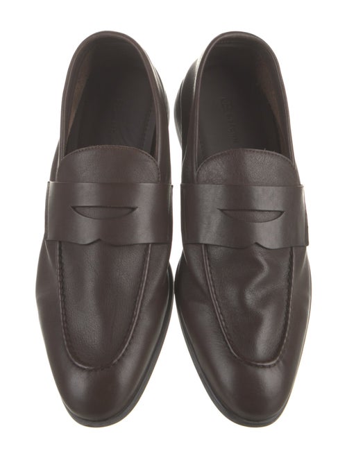 G. Brown Leather Dress Loafers