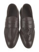 G. Brown Leather Dress Loafers