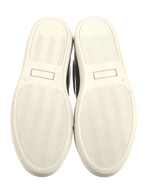 G. Brown Leather Sneakers