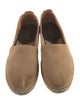 G. Brown Suede Whipstitch Trim Espadrilles