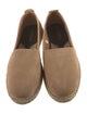 G. Brown Suede Whipstitch Trim Espadrilles