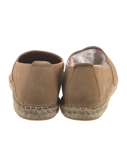 G. Brown Suede Whipstitch Trim Espadrilles