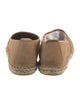 G. Brown Suede Whipstitch Trim Espadrilles